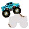 Big Dot of Happiness Smash and Crash - Monster Truck - Shaped Thank You Cards - Boy Birthday Party Thank You Note Cards with Envelopes - Set of 12